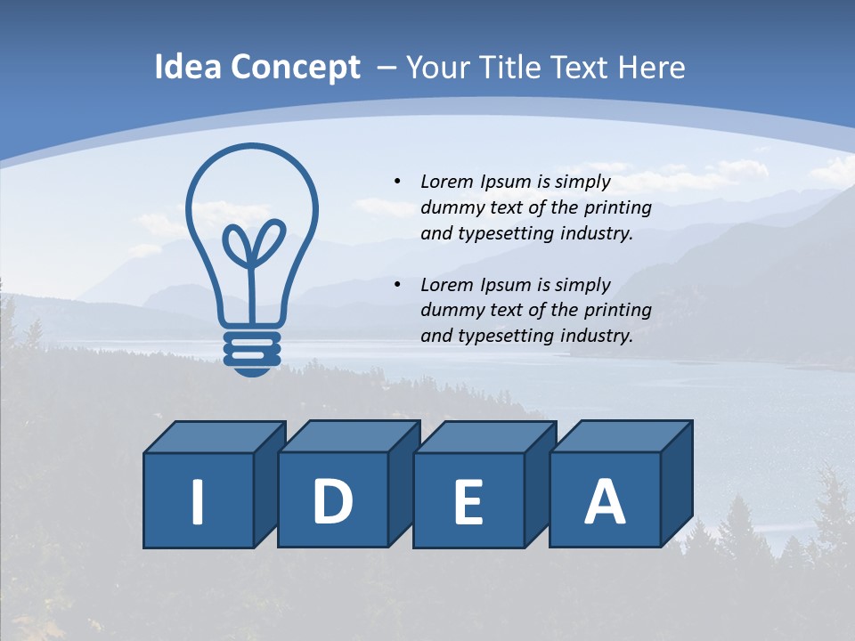 Mountain National Glacier PowerPoint Template