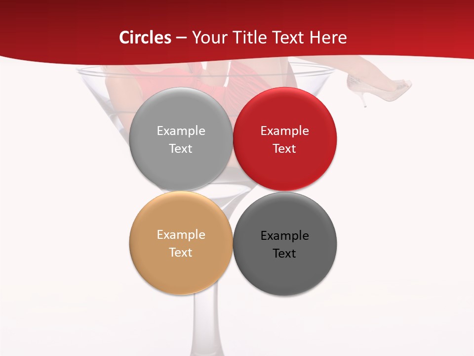 Girl Woman Liquid PowerPoint Template