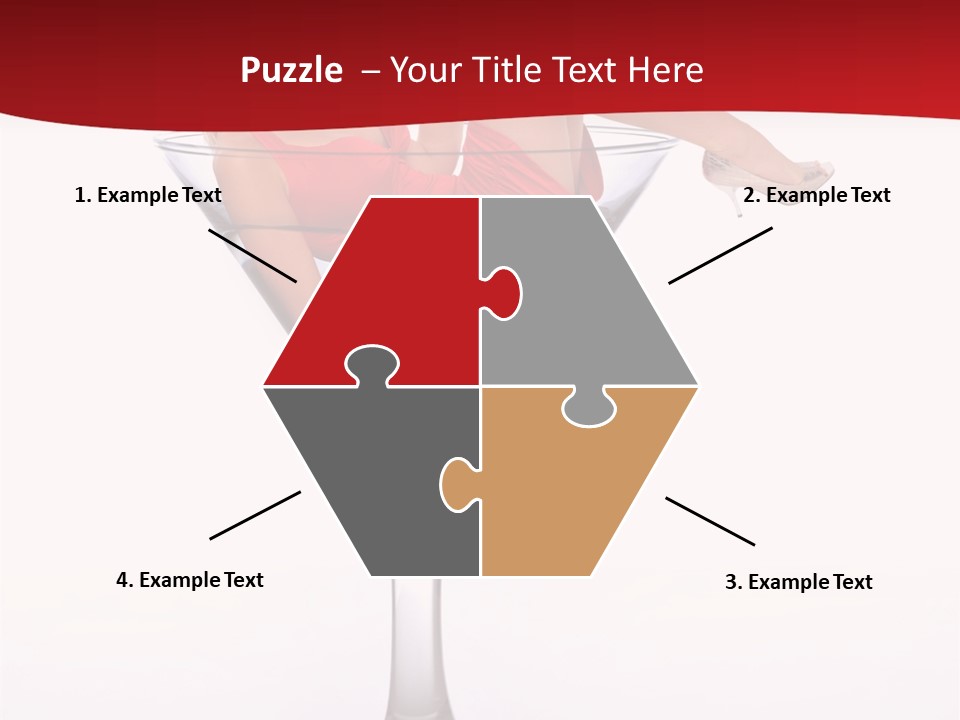 Girl Woman Liquid PowerPoint Template