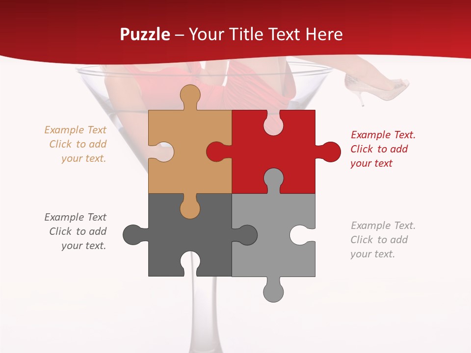 Girl Woman Liquid PowerPoint Template