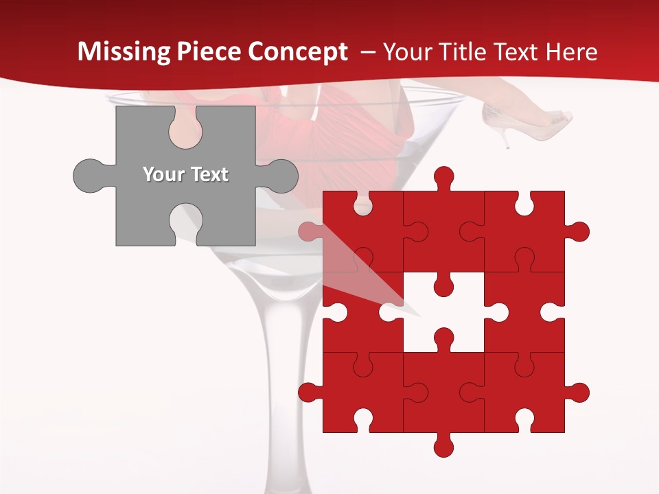 Girl Woman Liquid PowerPoint Template