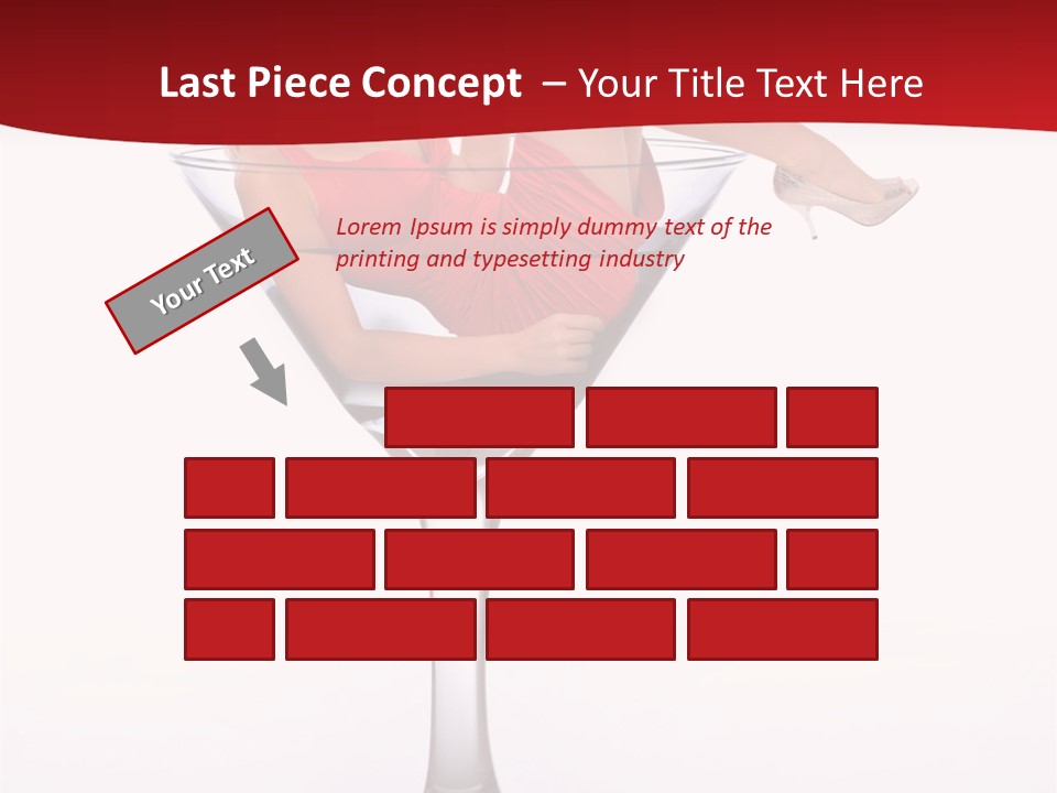 Girl Woman Liquid PowerPoint Template