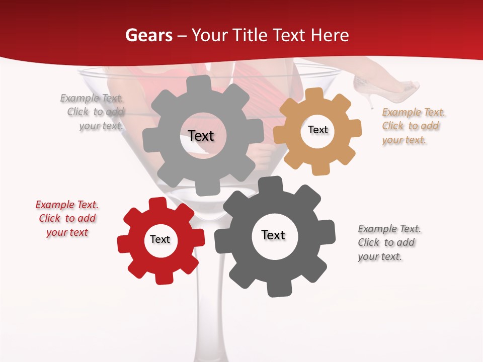 Girl Woman Liquid PowerPoint Template