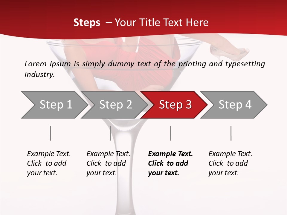 Girl Woman Liquid PowerPoint Template