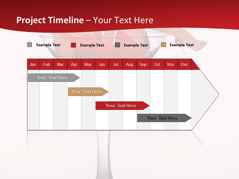 Girl Woman Liquid PowerPoint Template