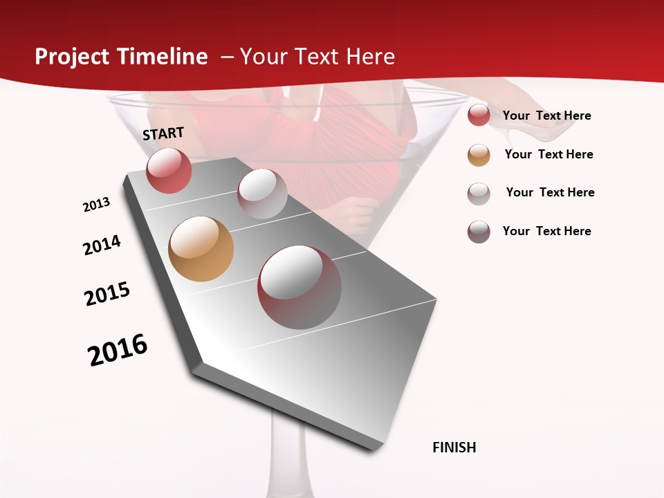 Girl Woman Liquid PowerPoint Template