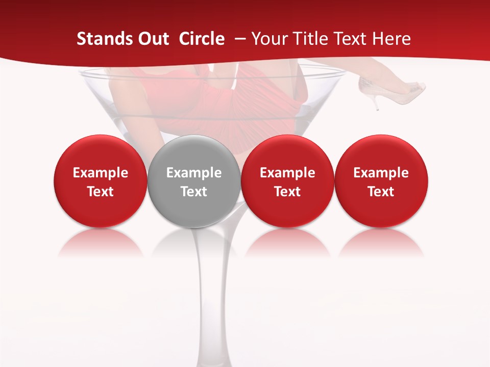 Girl Woman Liquid PowerPoint Template