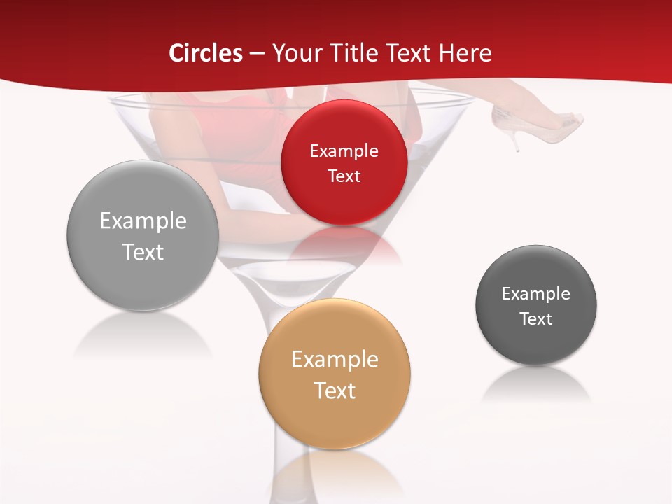 Girl Woman Liquid PowerPoint Template