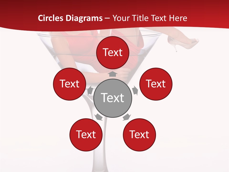 Girl Woman Liquid PowerPoint Template