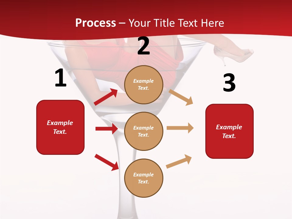 Girl Woman Liquid PowerPoint Template