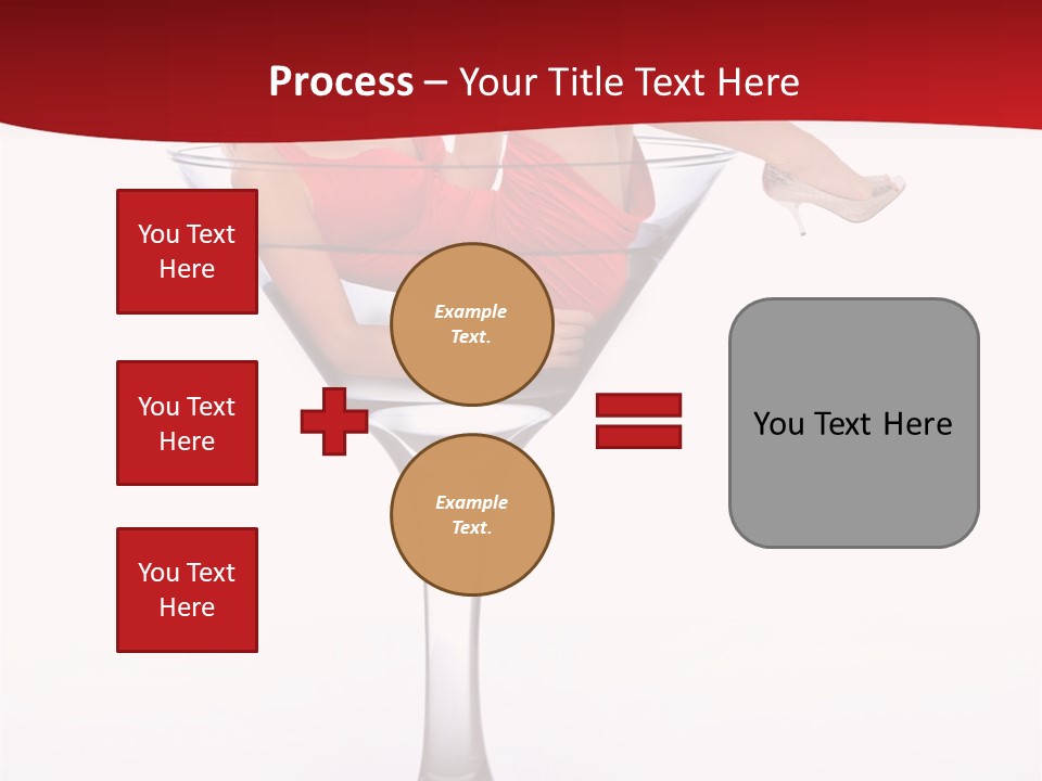 Girl Woman Liquid PowerPoint Template