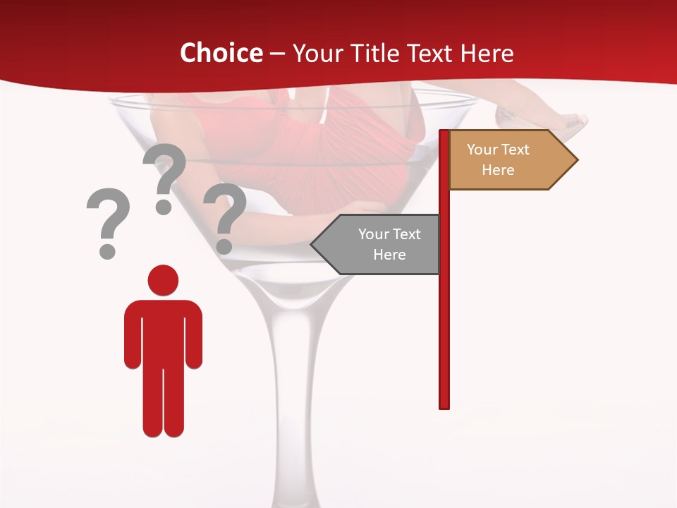 Girl Woman Liquid PowerPoint Template