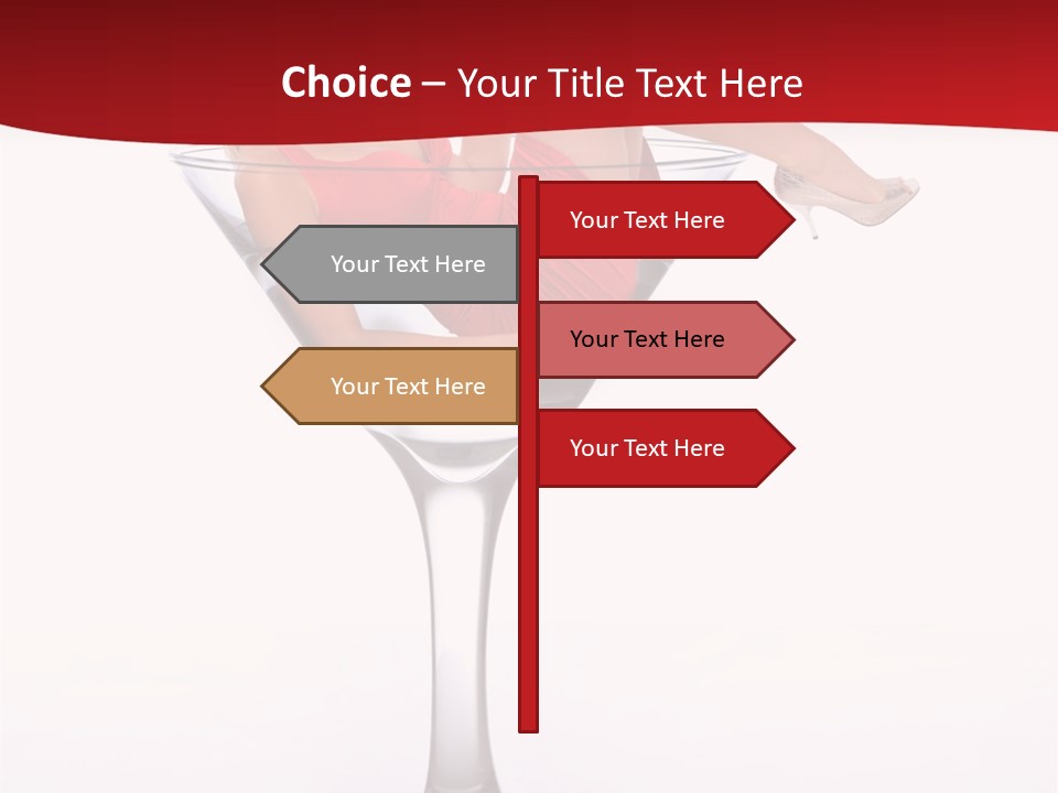 Girl Woman Liquid PowerPoint Template