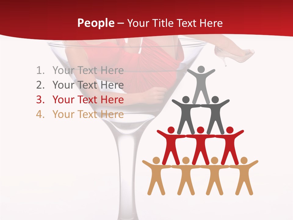 Girl Woman Liquid PowerPoint Template