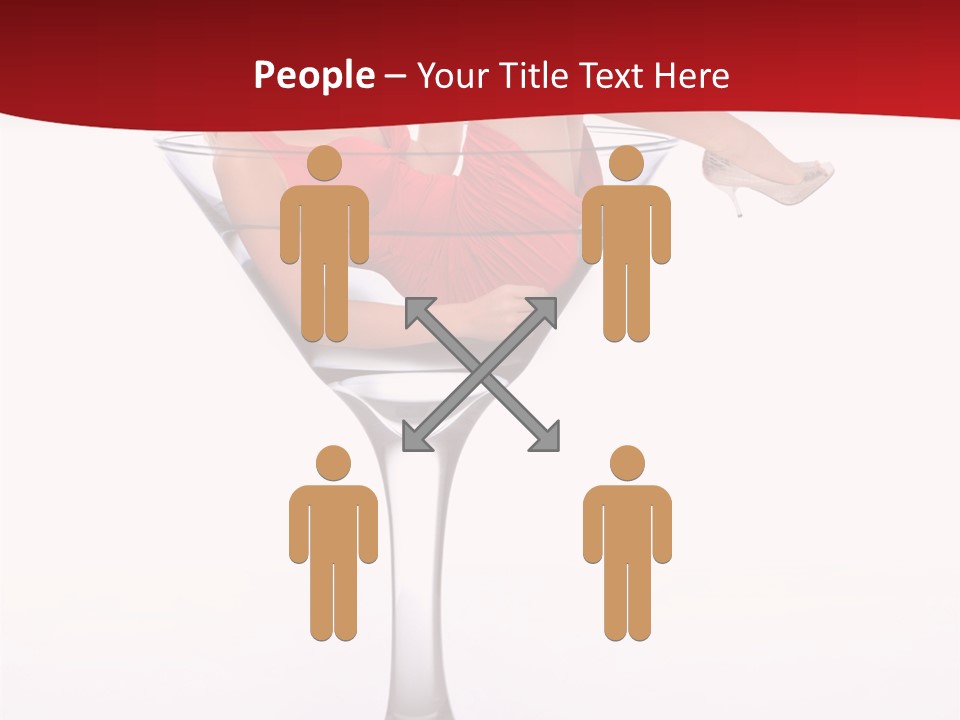 Girl Woman Liquid PowerPoint Template