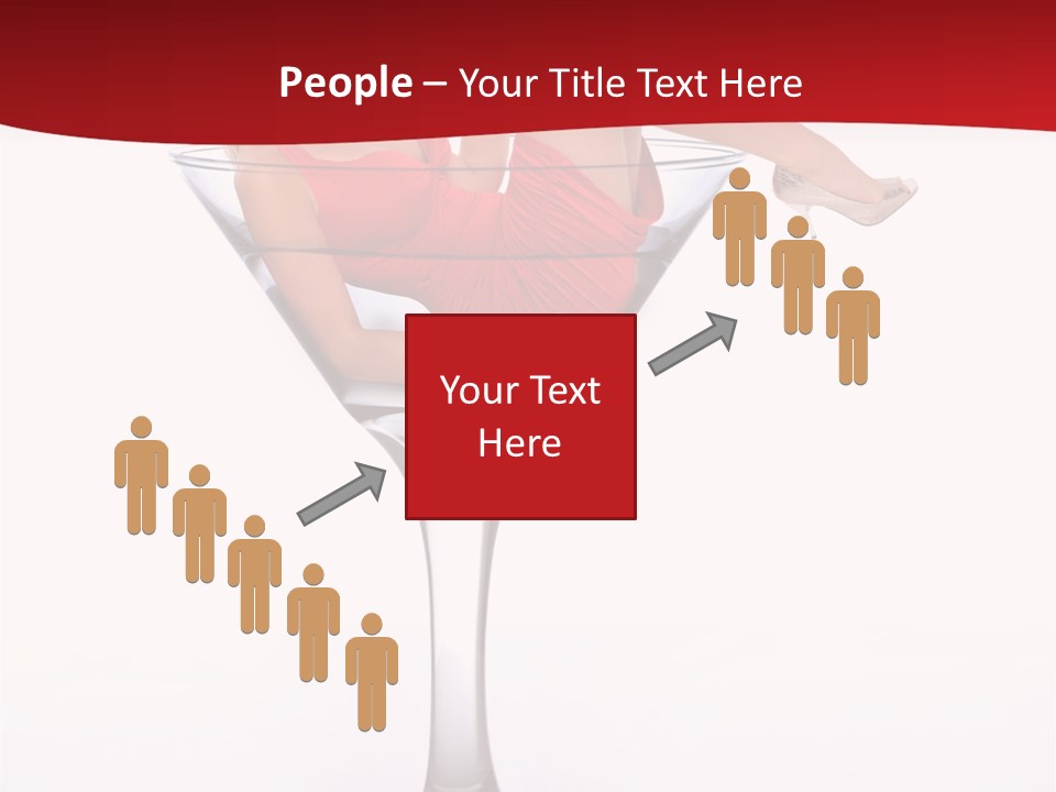 Girl Woman Liquid PowerPoint Template