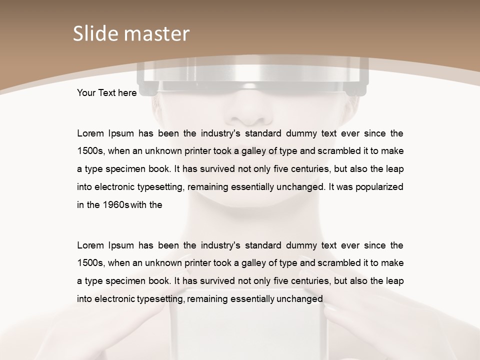 Young Isolated Web PowerPoint Template