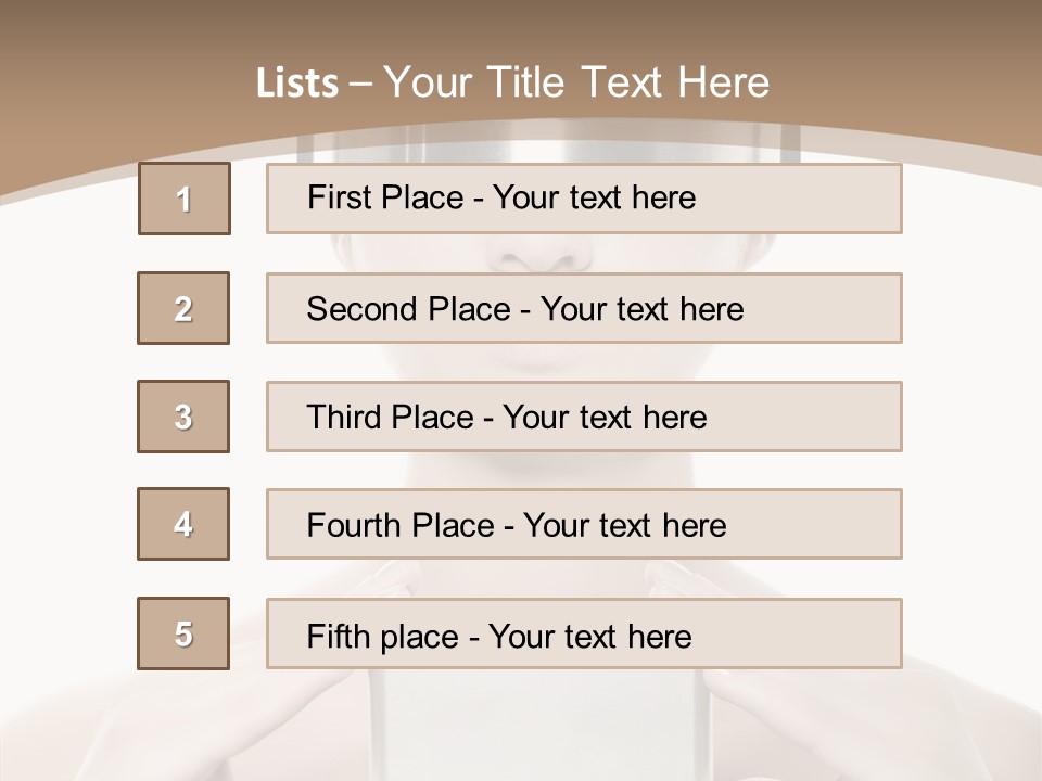 Young Isolated Web PowerPoint Template