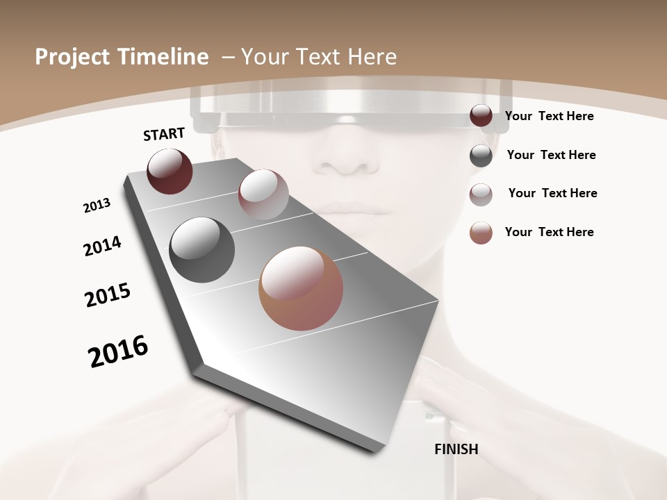 Young Isolated Web PowerPoint Template