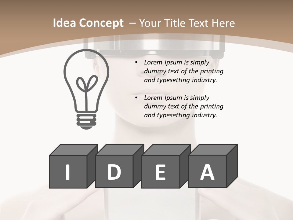 Young Isolated Web PowerPoint Template