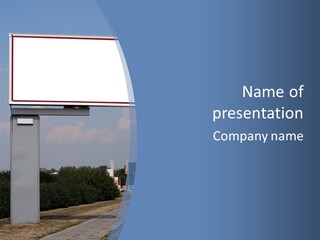 Sign Commercial Roadside PowerPoint Template