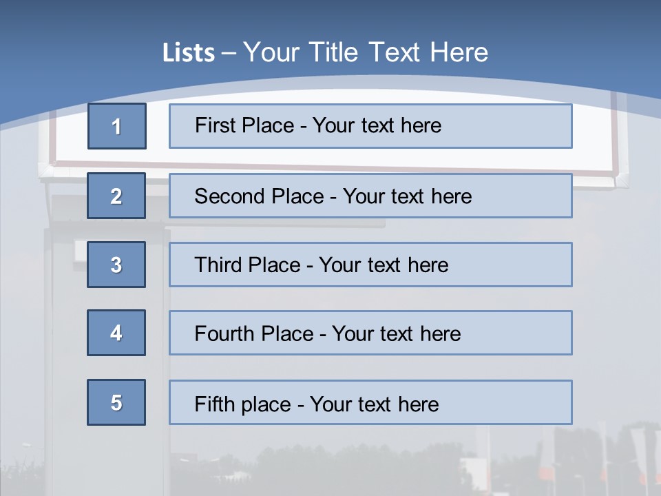 Sign Commercial Roadside PowerPoint Template