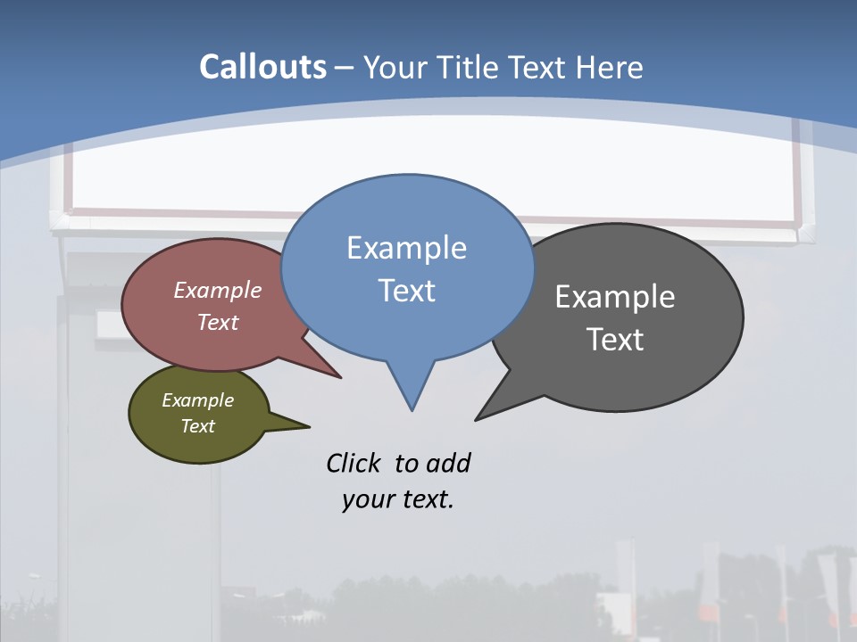 Sign Commercial Roadside PowerPoint Template