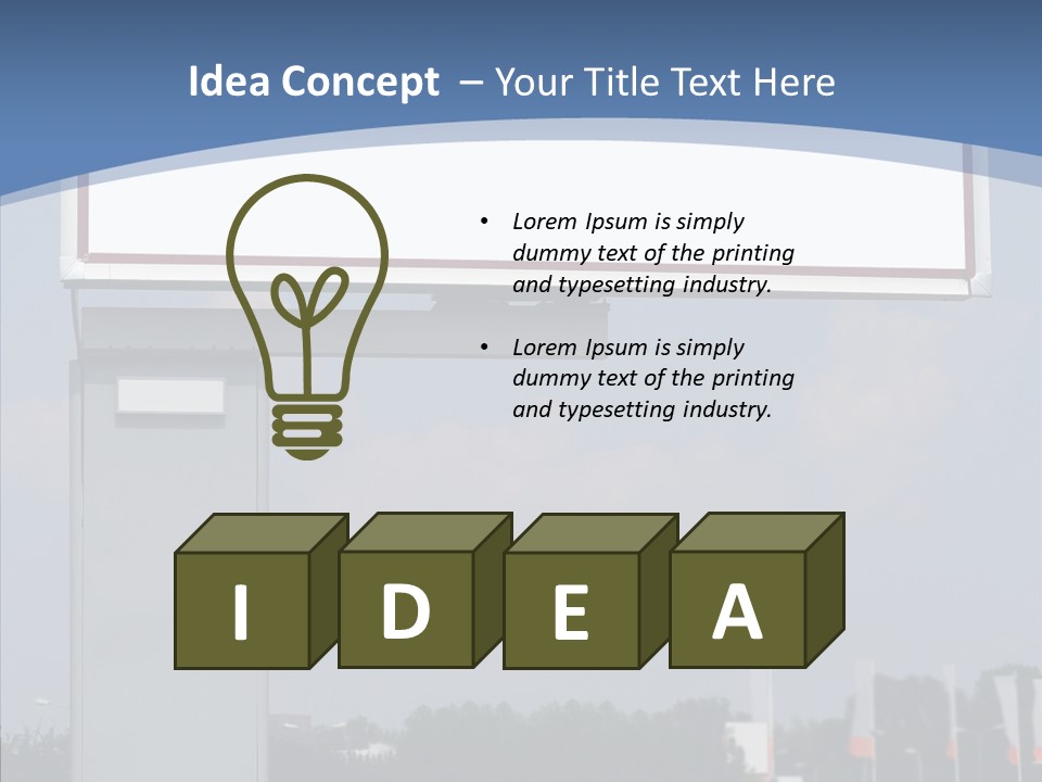 Sign Commercial Roadside PowerPoint Template