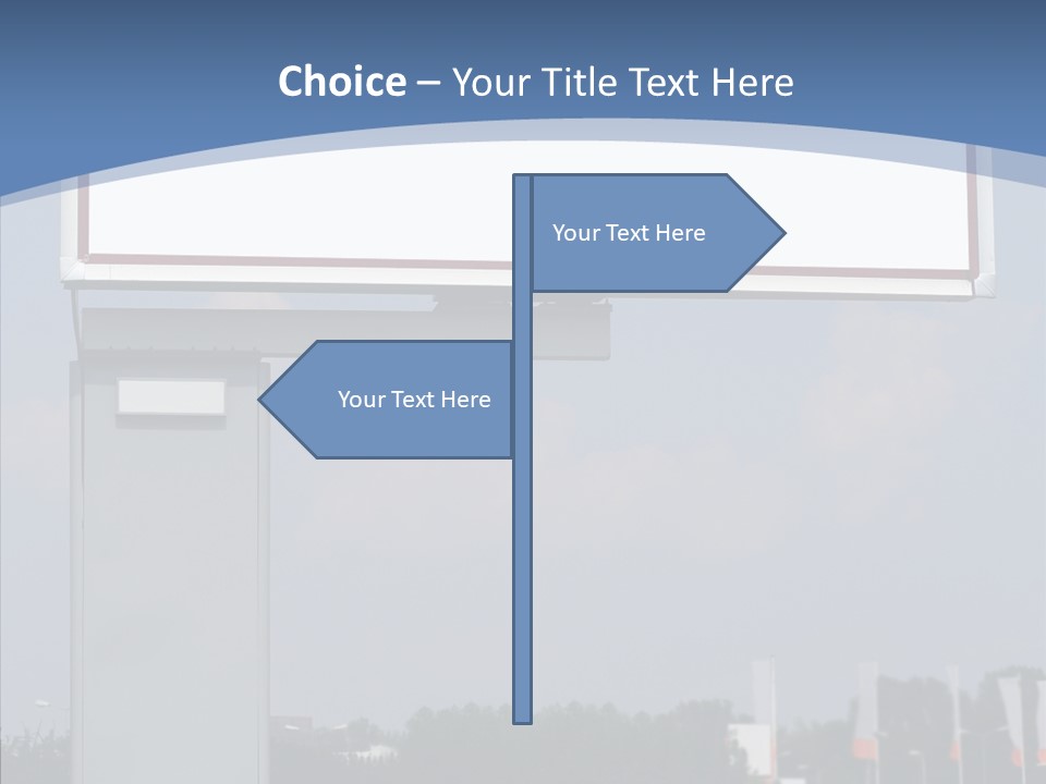 Sign Commercial Roadside PowerPoint Template