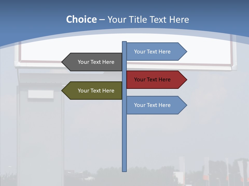 Sign Commercial Roadside PowerPoint Template