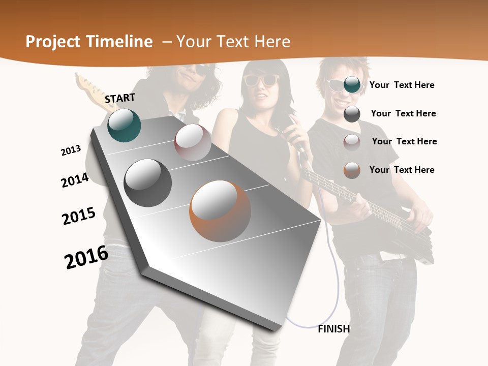 Happy Hispanic Electric PowerPoint Template