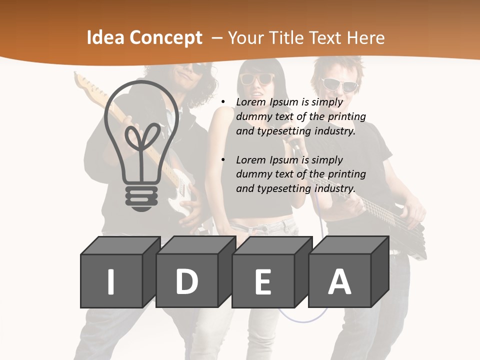 Happy Hispanic Electric PowerPoint Template