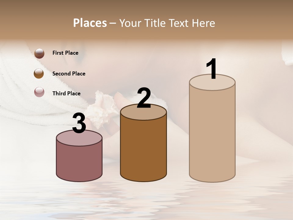 Woman Harmony White PowerPoint Template