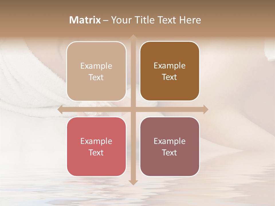 Woman Harmony White PowerPoint Template