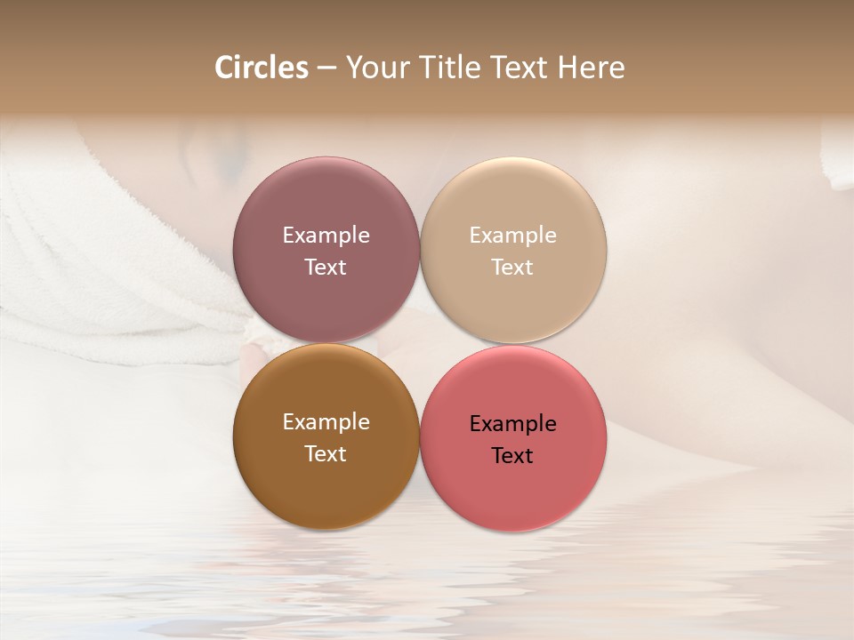 Woman Harmony White PowerPoint Template