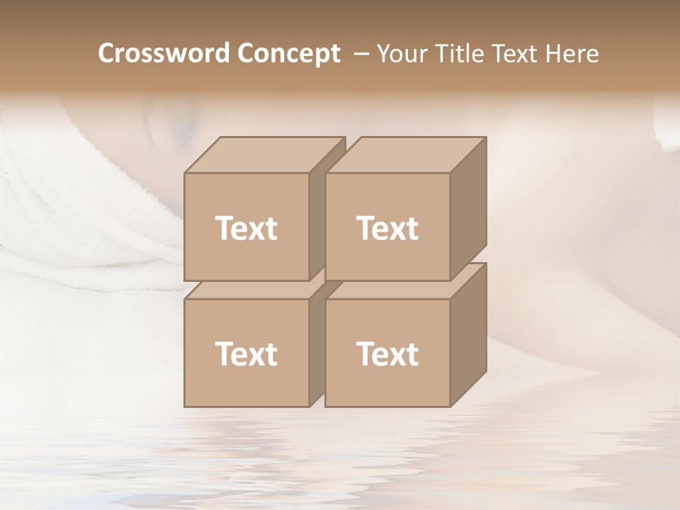 Woman Harmony White PowerPoint Template