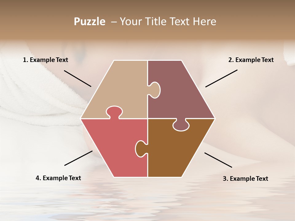 Woman Harmony White PowerPoint Template