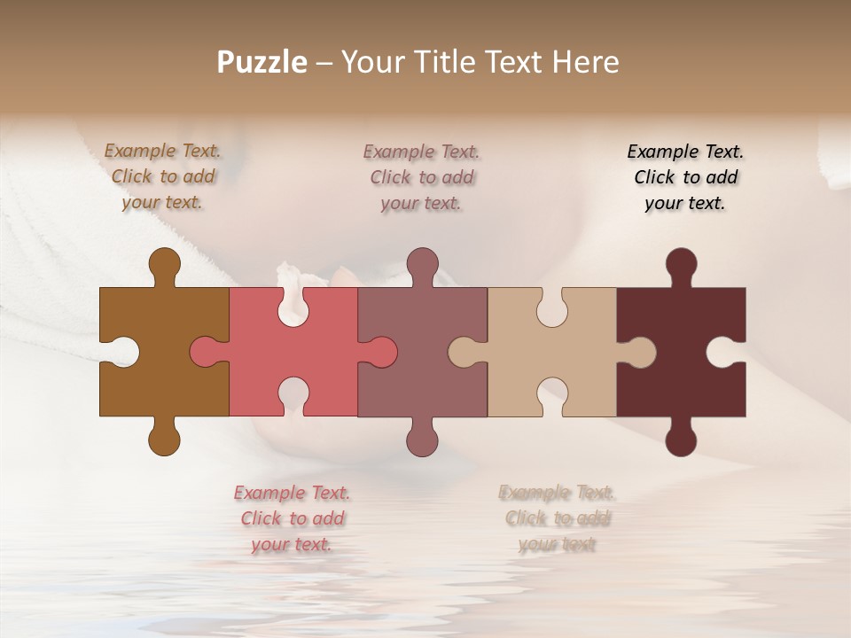 Woman Harmony White PowerPoint Template