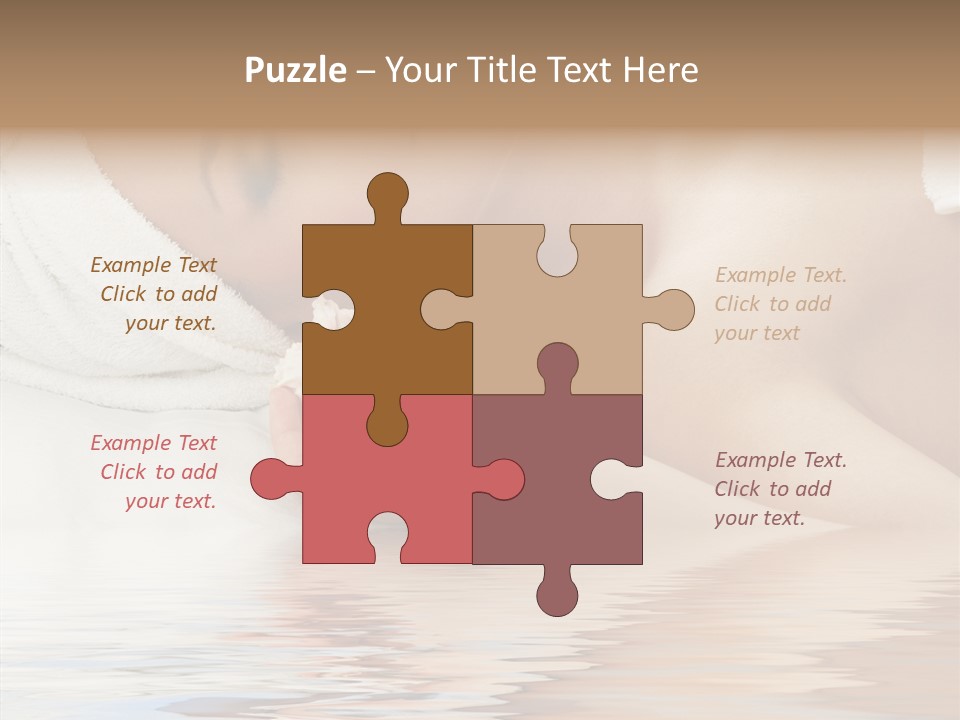 Woman Harmony White PowerPoint Template