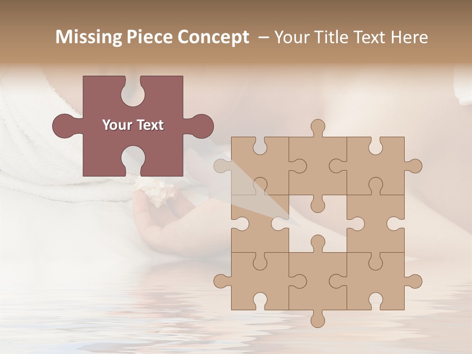 Woman Harmony White PowerPoint Template