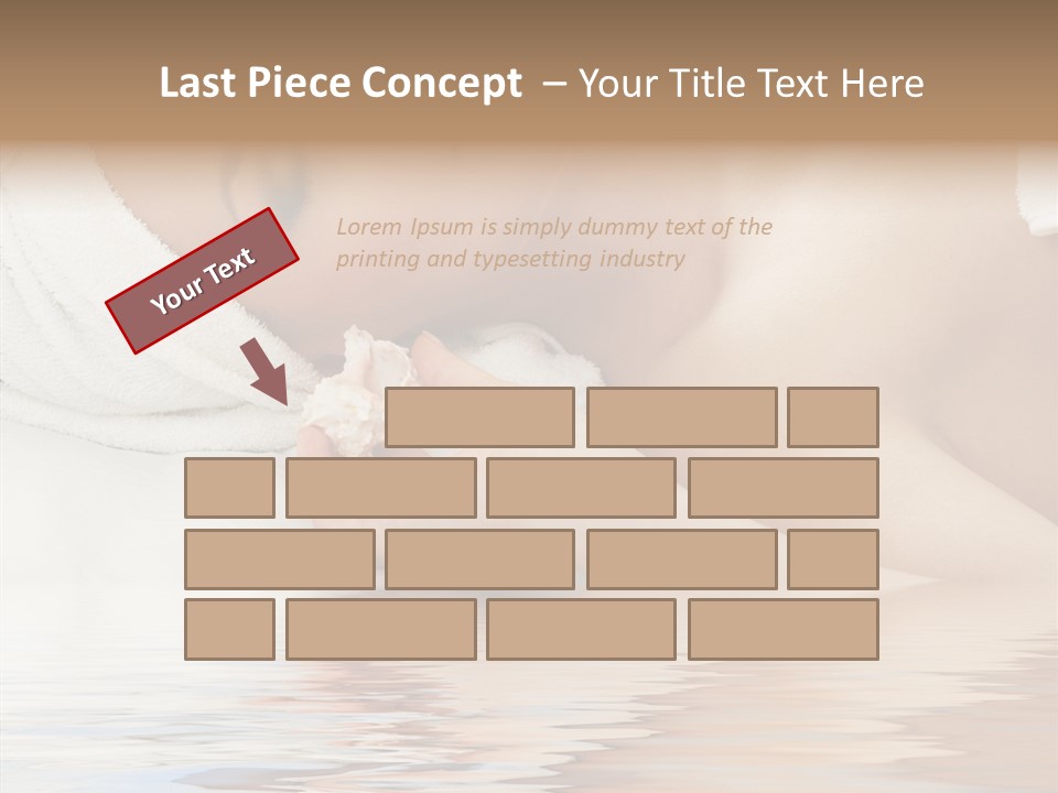 Woman Harmony White PowerPoint Template