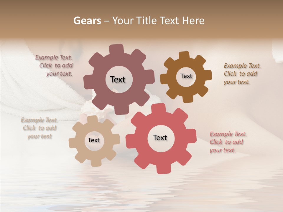 Woman Harmony White PowerPoint Template