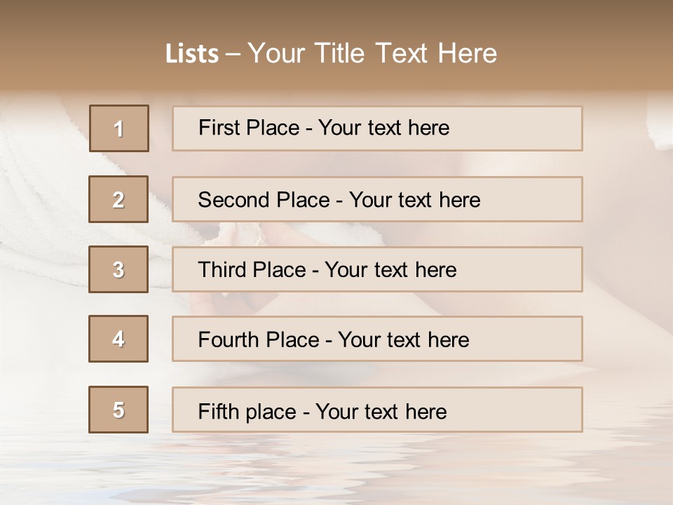 Woman Harmony White PowerPoint Template