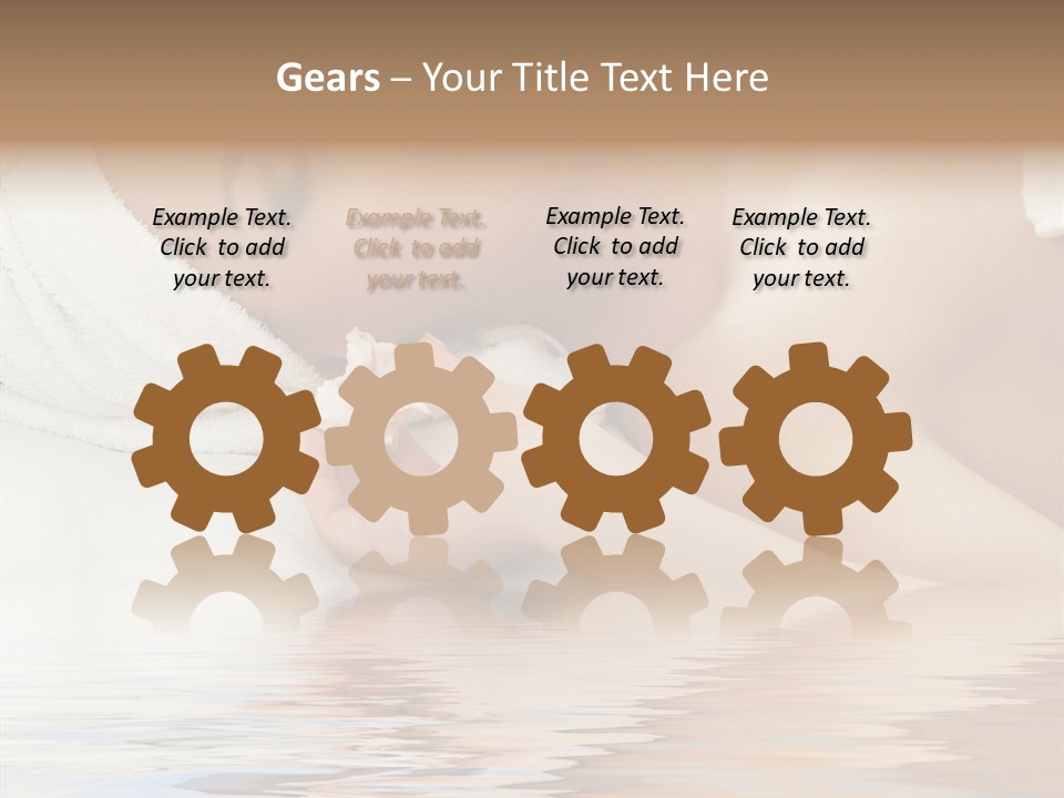 Woman Harmony White PowerPoint Template