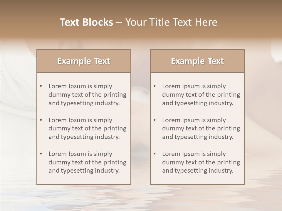 Woman Harmony White PowerPoint Template