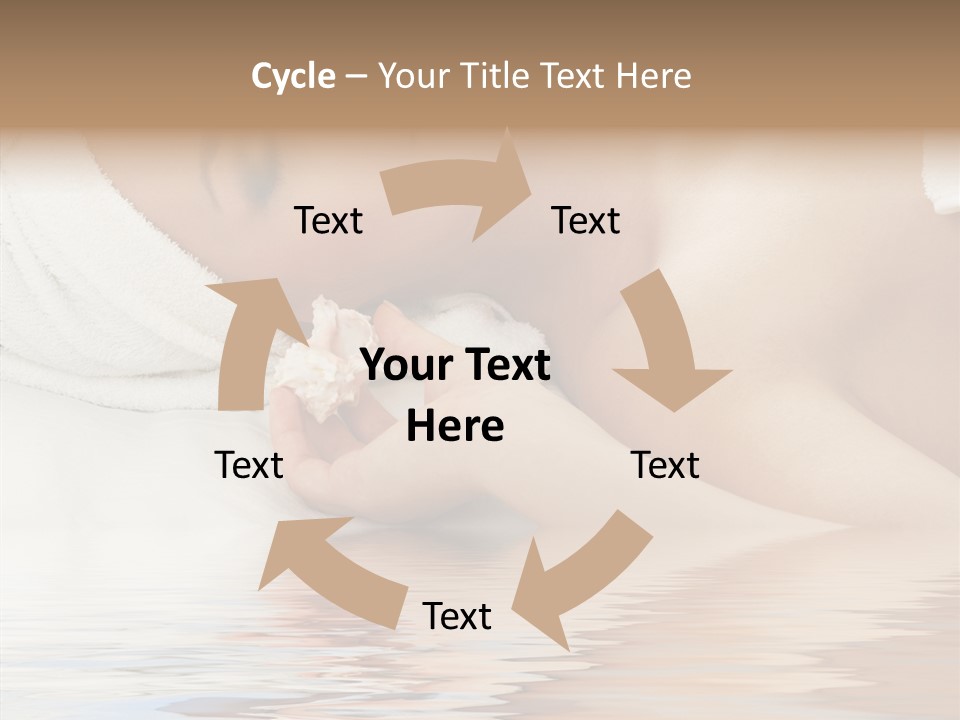 Woman Harmony White PowerPoint Template