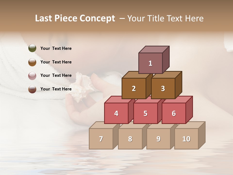 Woman Harmony White PowerPoint Template