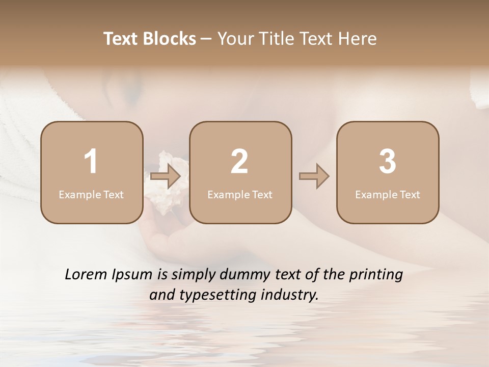 Woman Harmony White PowerPoint Template