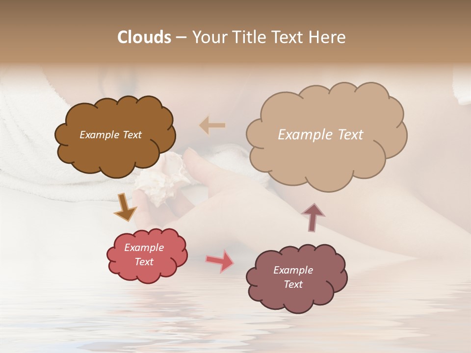 Woman Harmony White PowerPoint Template