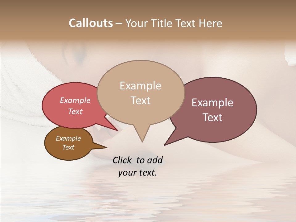 Woman Harmony White PowerPoint Template